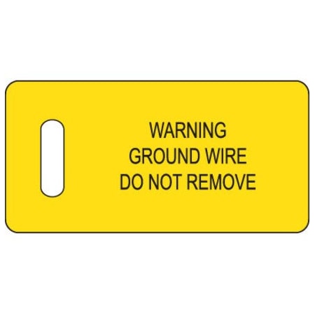 Panduit Warning Ground Wire Tag PT-GND